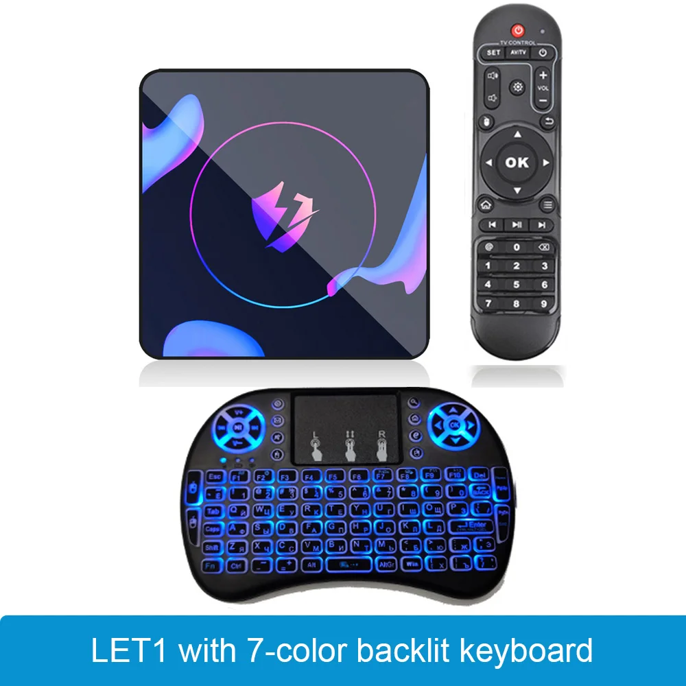 LEMADO LET 1 Android tv Box RK3318 Четырехъядерный 4G 64G HDMI 2,0 USB 3,0 Поддержка 2,4G& 5G Wifi 4K Netflix YouTube tv Box Android 9,0