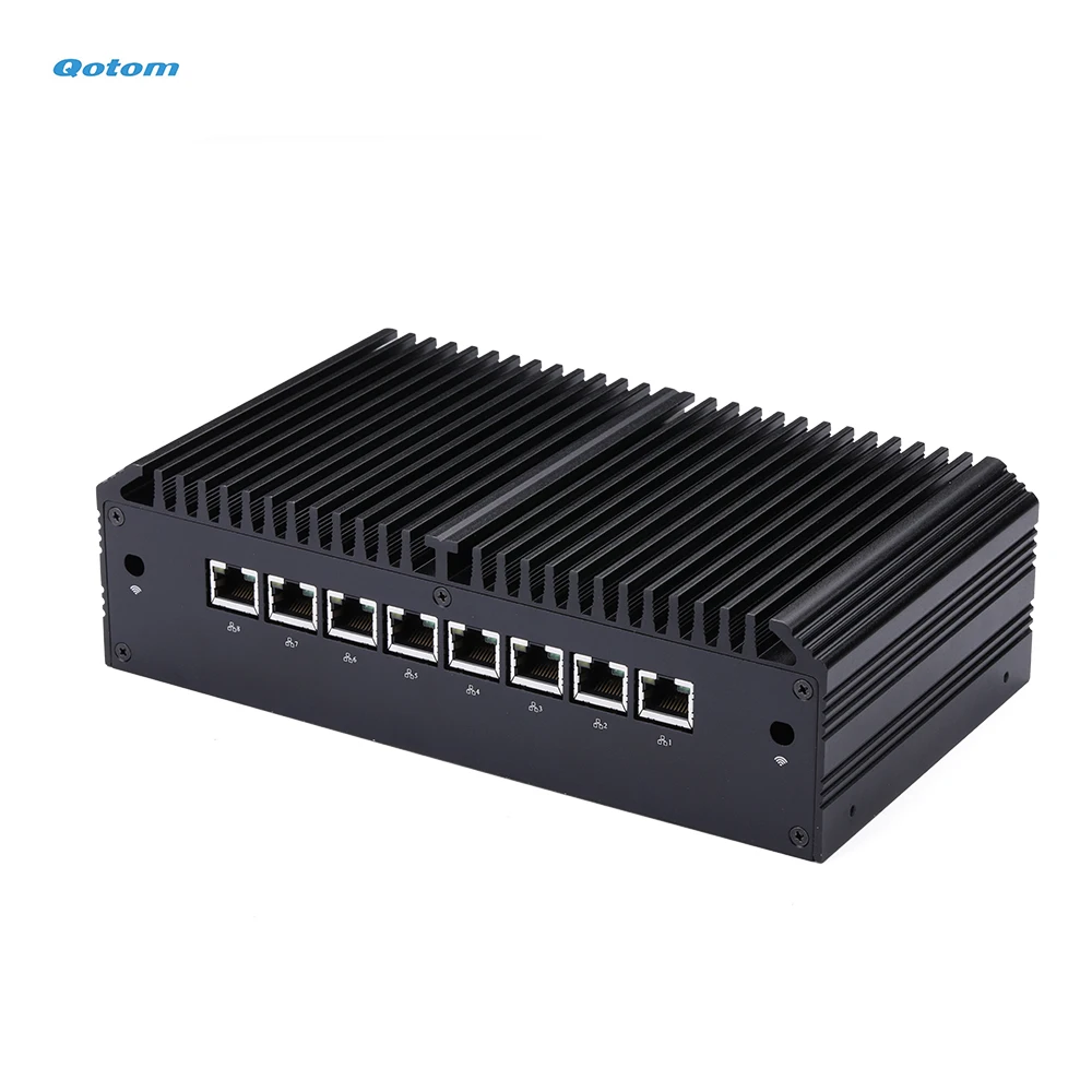 Qotom Mini PC Core i3 Processor Onboard 8x Intel Gigabit LAN Ports Home Office Advanced Router Firewall | Компьютеры и офис