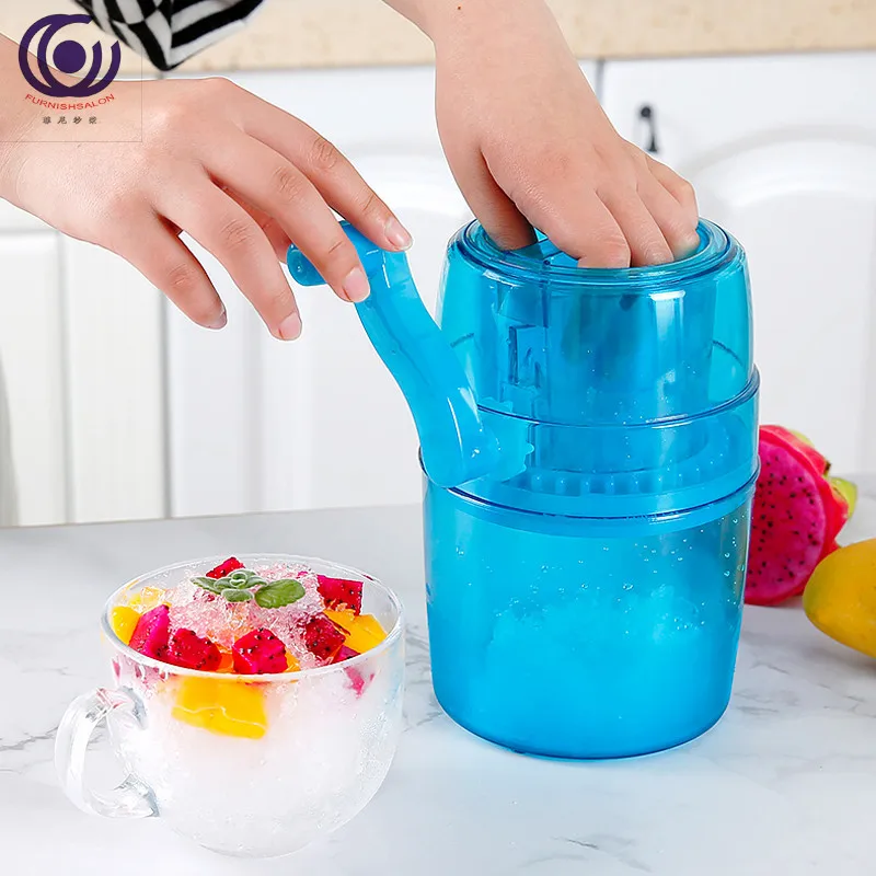 DIY портативная рукоятка из нержавеющей стали ручная дробилка для льда бритва