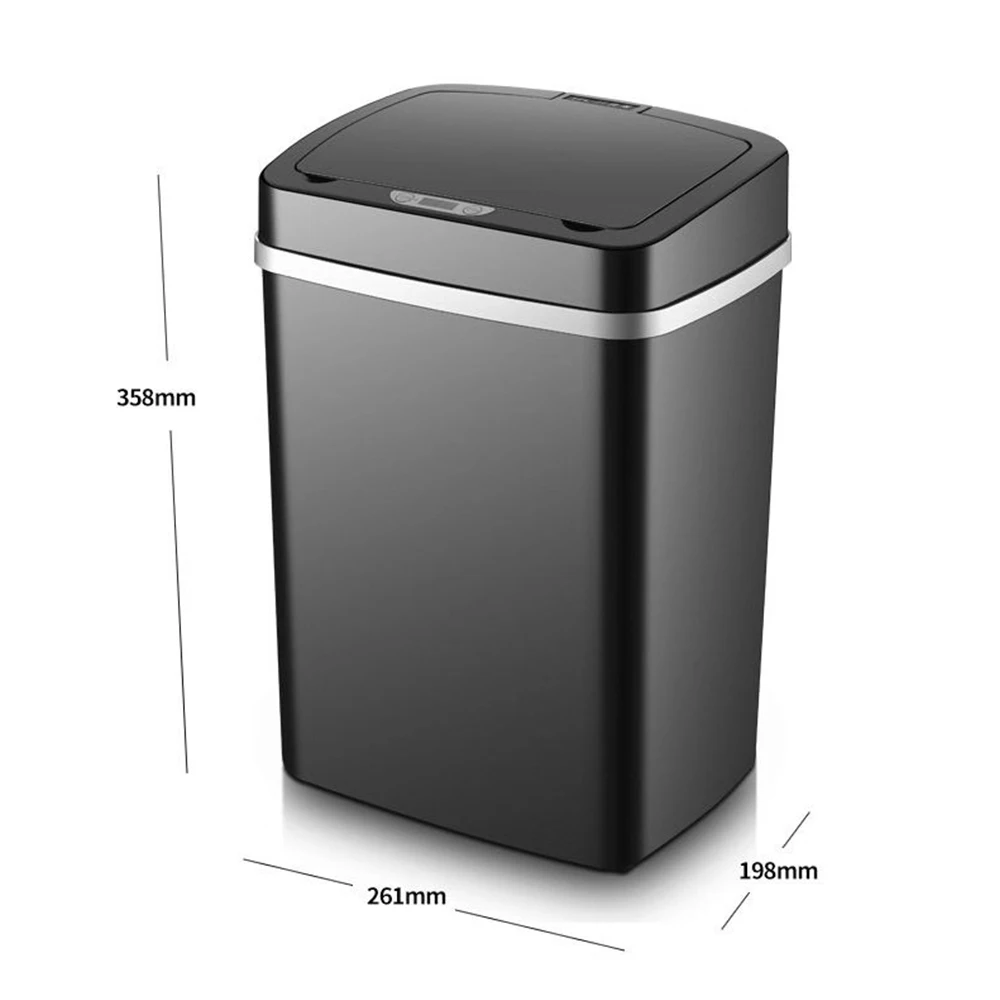 12L Intelligent sensing garbage can Smart Inductive Ashbin Automatic Sensor Dustbin Trash Can Home Garbage Bucket | Дом и сад