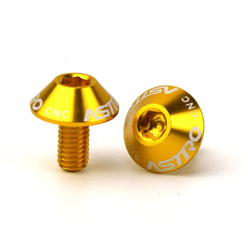 

2Pcs Bottle Cage Holder Screws Aluminum Alloy Mountain Road Bike M5*12 Bolt For The Bicycle Cycling Accessories