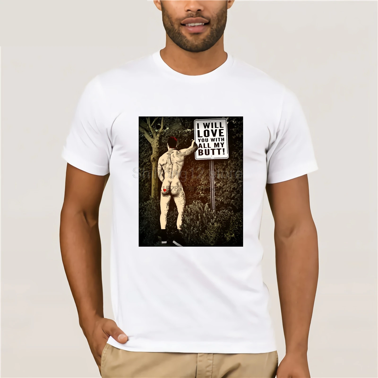 Гей я буду любить тебя whit все как папа футболка качество футболки для мужчин с