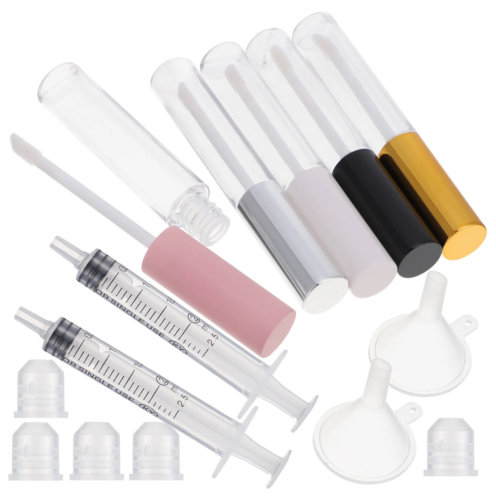 

30pcs 10ml DIY Makeup Mascara Bottles Kit Plastic Clear Mini Tube with Funnels