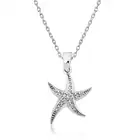 Женское Ожерелье с серебряной морской звездой