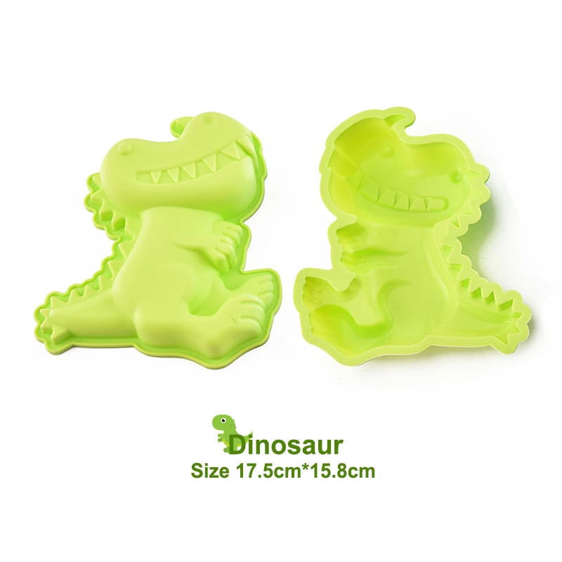 Силиконовые формы в виде динозавра инструменты для украшения тортов мыла и желе