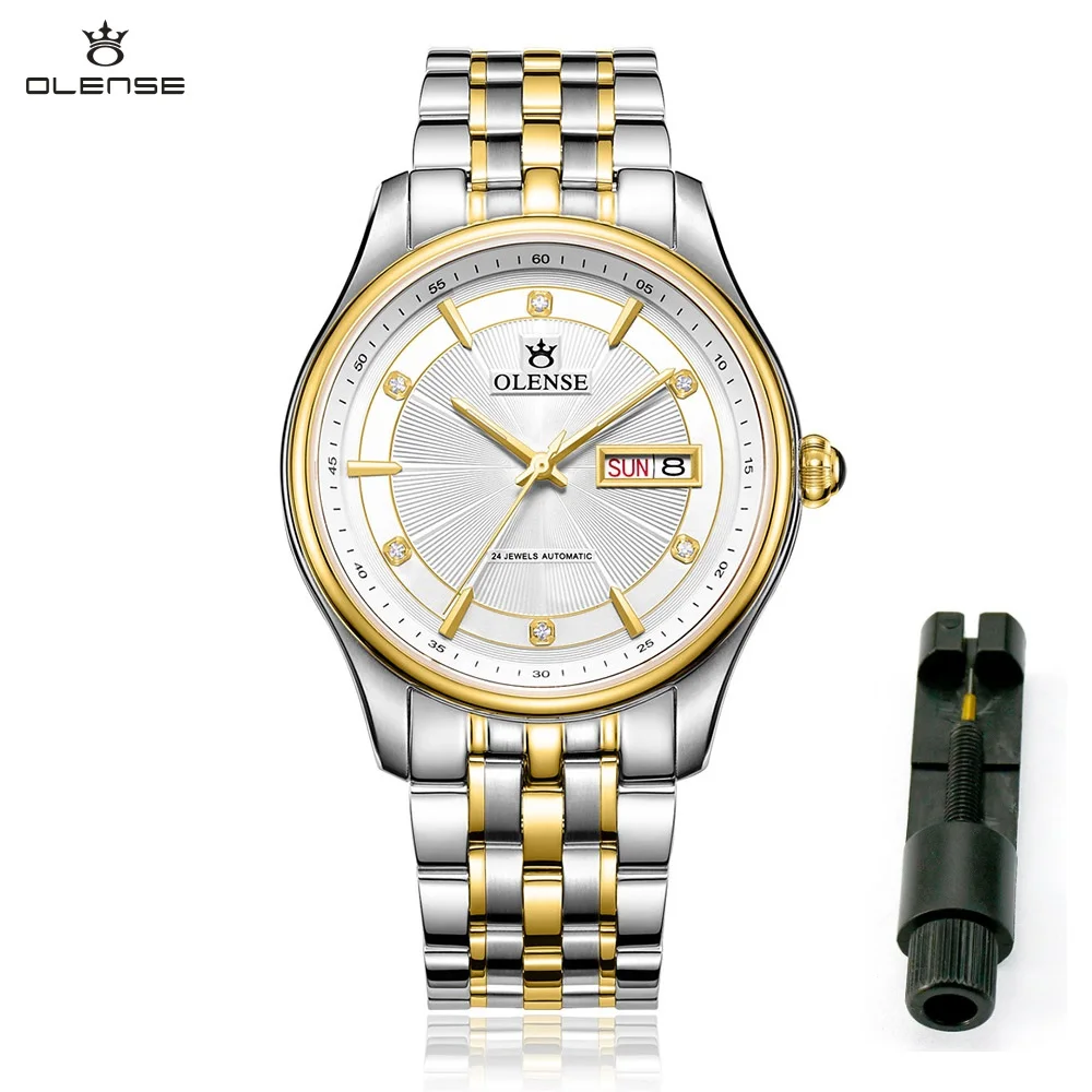 OLENSE японский двигаться Для мужчин t SEIKO NH36 часы сапфировое стекло автоматические