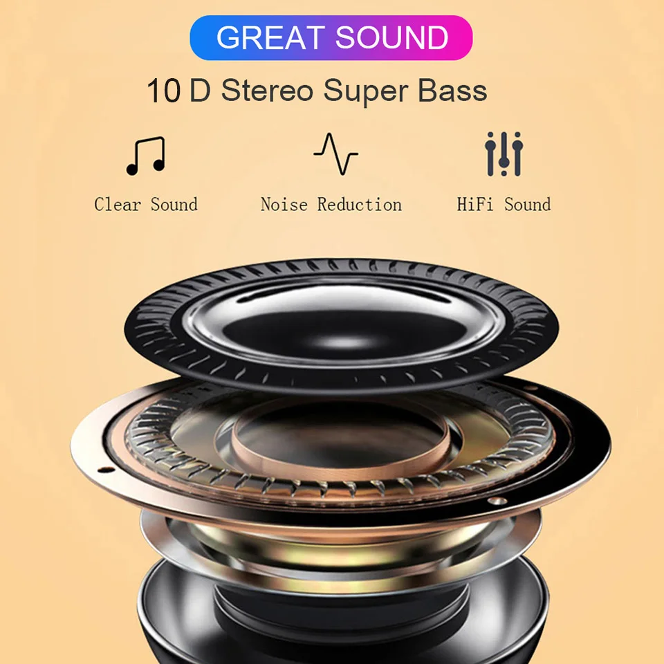 i90000 Plus TWS Wireless Bluetooth 5.0 Earphone Smart Sensor 10D Super Bass Earbuds Rename Headphones Pk i9000 Pro i10 i500 | Электроника
