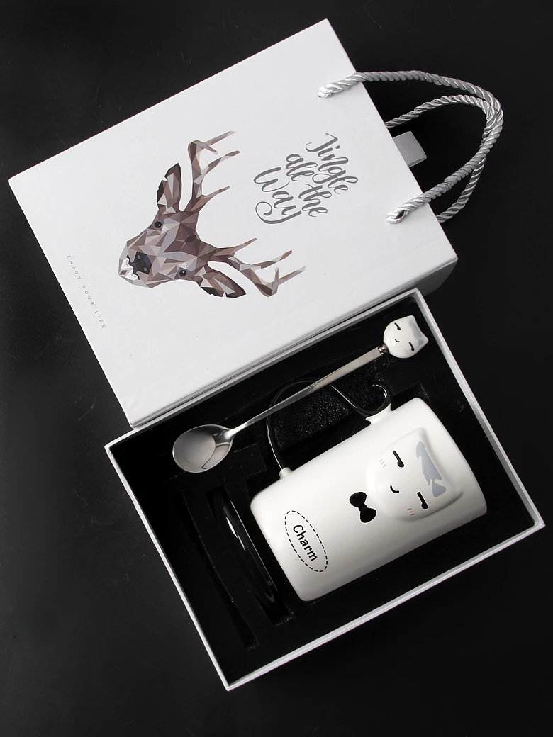 Чашка для пары креативная Милая офисная чашка домашняя кофейная керамическая