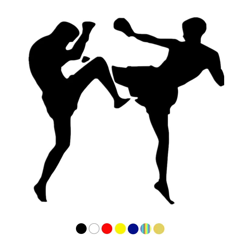 

CS-1589#15*14cm Kickboxers funny car sticker vinyl decal white/black for auto car stickers styling no background