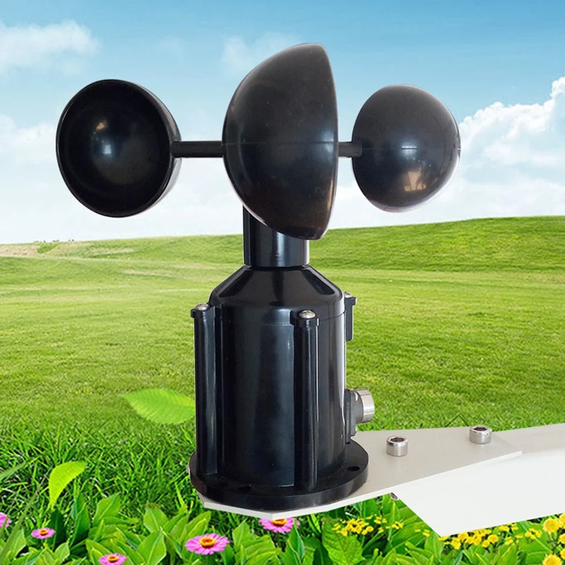 Датчик скорости ветра Анемометр три чашки алюминиевый легированный импульсный