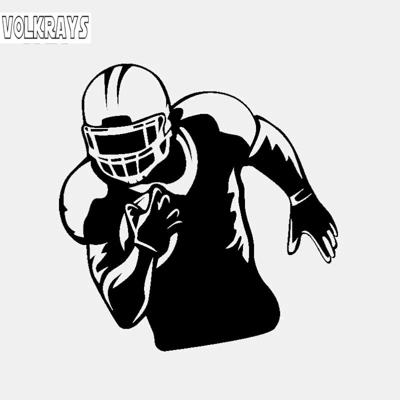 Volkrays мультяшная Автомобильная наклейка американский футболист спортивный шлем