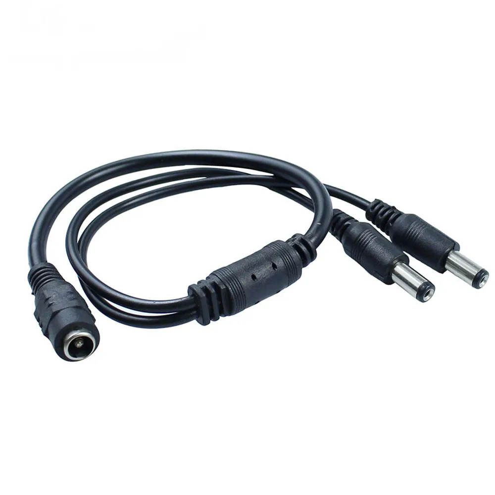 DC 12V 1 Female To 2 3 4 8 Штекерный кабель 5 5*2 мм разъем удлинитель питания для камеры