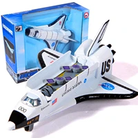 new alloy space shuttle die cast space craft space plane space ship model 19cm length with light music for kids toys
