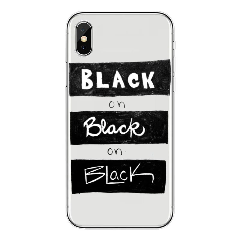 Melanin Poppin Queen Phone Case For iPhone 7 5S SE 6s 8Plus Art Black Girl Magic rock Soft TPU Silicone Cover Xs | Мобильные