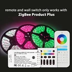 Умный светодиодный контроллер Zigbee RGB + CCT plus, работает со шлюзом Echo plus zigbee 3,0 или дистанционным управлением через приложение для управления телефоном