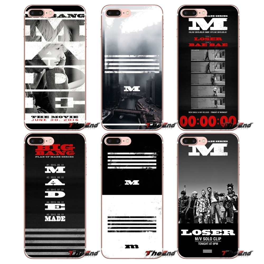 Силиконовый чехол KPOP BIGBANG с логотипом для iPhone X 4 4S 5 5S 5C SE 6 6S 7 8 плюс samsung Galaxy J1 J3 J5 J7 A3 A5 2016 2017|Чехлы-накладки| |