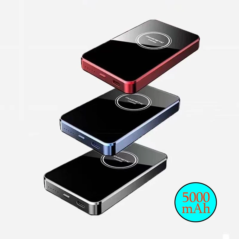 

For MagSafe Magnetic Wireless Power Bank For iphone 12/Pro/Mini/promax 5000mAh Mobile Power Portable Mini Wireless Charger