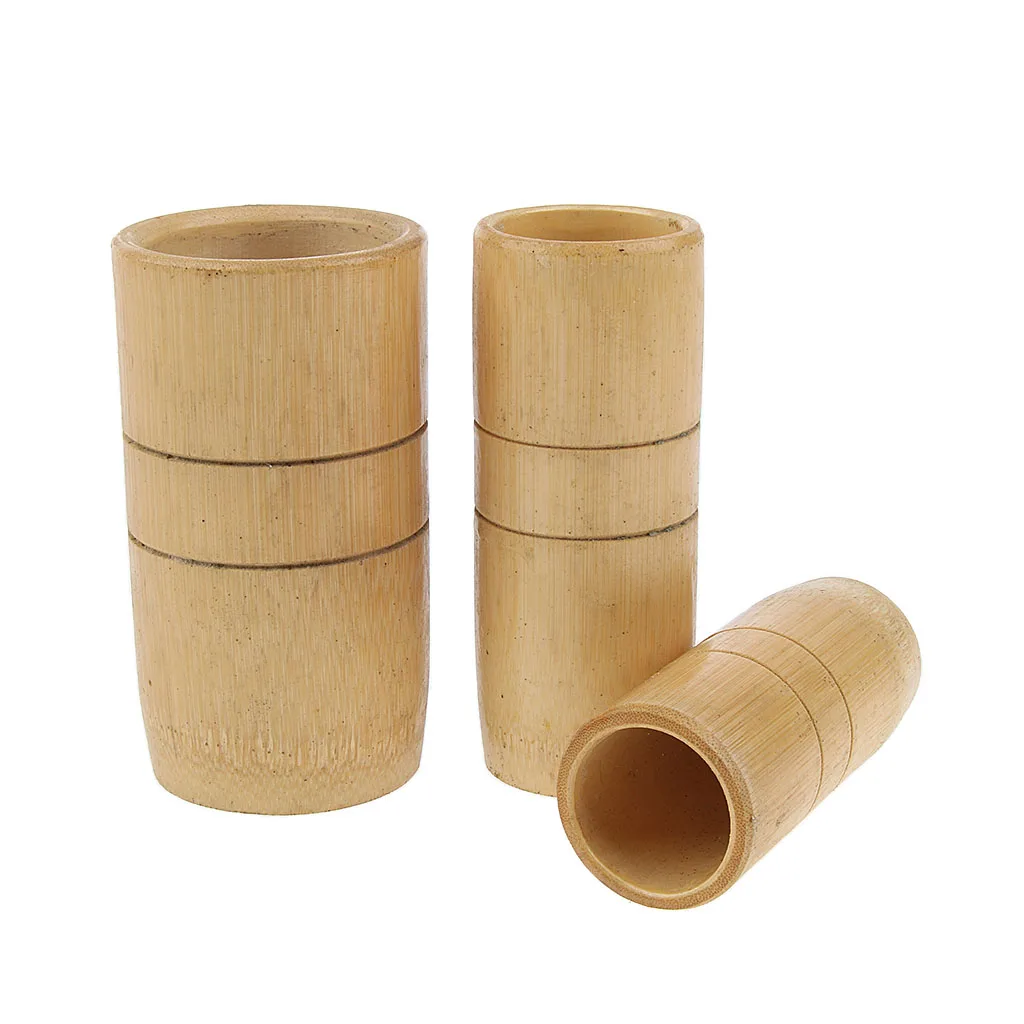 

3pcs Natural Wood Anti Cellulite Massage Vacuum Cupping Suction Cups Set Kit