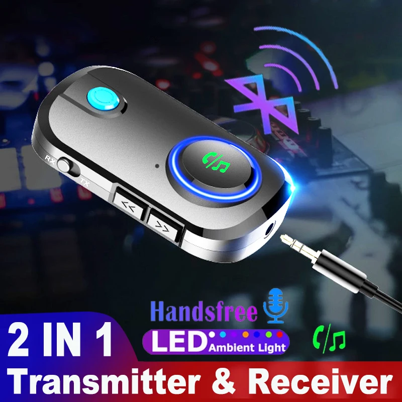 JINSERTA Bluetooth 5 0 приемник передатчик громкой связи гарнитура для авто аудио адаптер 3