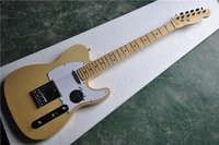 inherit the classic wood color electric guitar chrome accessories can be customized as required