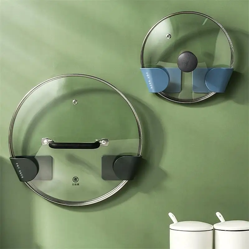 Настенный держатель для крышки подвесной кастрюли пластиковый кухонный