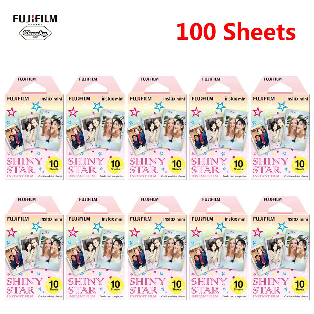 Новинка 2020 Fuji Fujifilm Instax Mini 8 9 7s 70 25 50s 90 камера 2 10-100 мультфильм мгновенная бумага