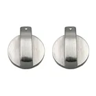 Behogar 2 шт. Универсальные Металлические Поворотные переключатели, Сменные аксессуары для кухонной плиты, газовой плиты, духовки, варочной панели 8 мм