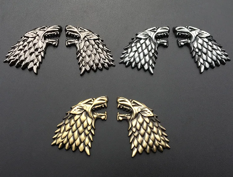 

3d Sticker Stark Family Wolf Head for Jeep Grand Cherokee Dodge Journey Ram Toyota Highlander Chrysler Honda Auto Accessories
