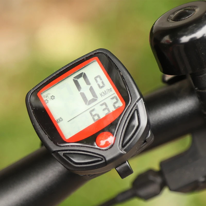 

1pc speedometer bicycle computer with LCD digital display waterproof bicycle odometer speedometer riding stopwatch riding access