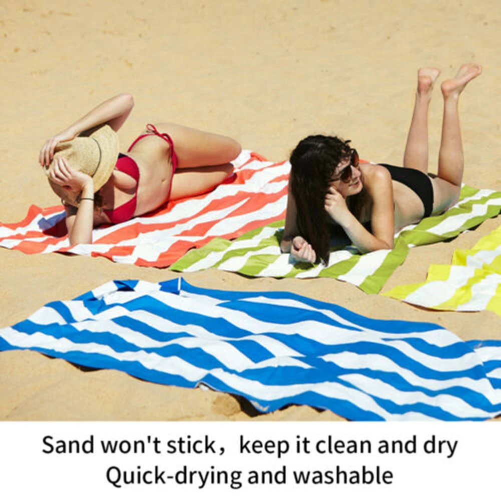 Быстросохнущее полотенце из микрофибры легкое без песка для пляжа путешествий