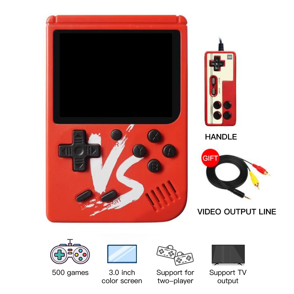 500 классические игры ретро консоль для видеоигр портативная игровая Карманная