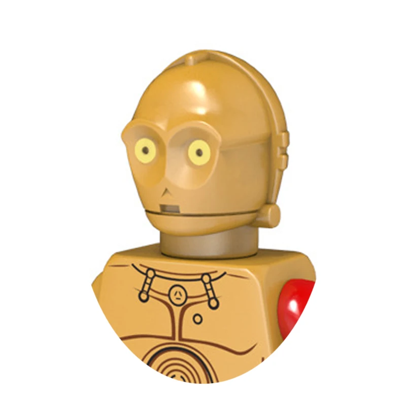 Миниатюрная экшн-игрушка Kylo Ren Оби-Ван фигурки из конструктора Диснея Аниме