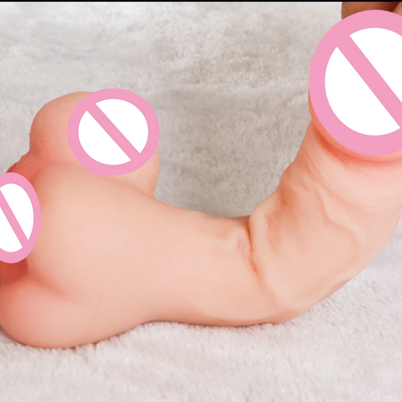 Реалистичный фаллоимитатор унисекс для мастурбации Пенис с длинным рукавом