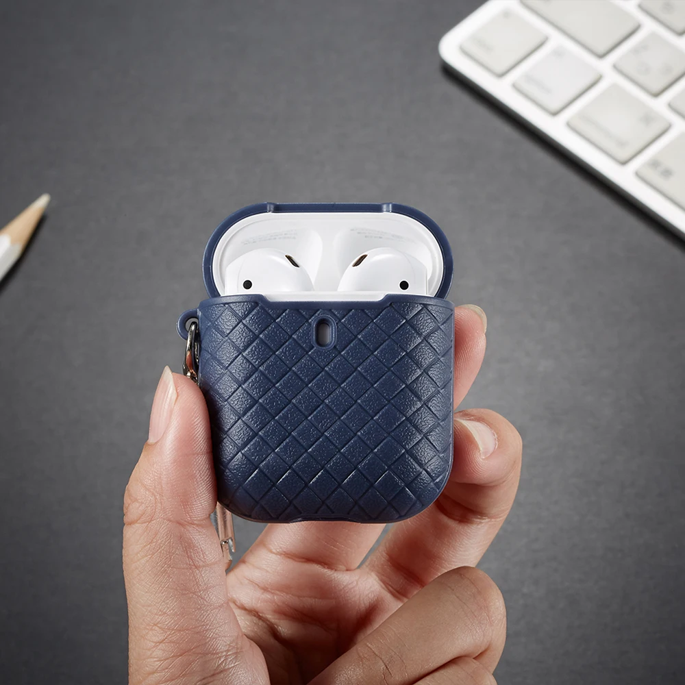 Generation PU Protective Case for AirPods 1/2 Resilient Cover Dustproof Shockproof with Hanger | Компьютеры и офис