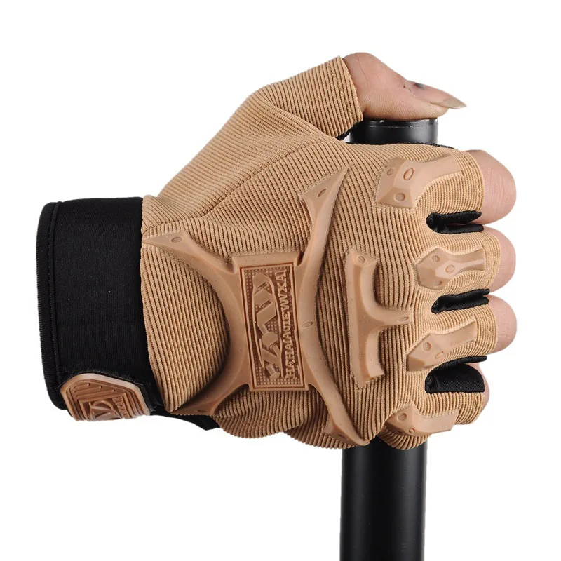 

High Quality Fingerless Tactical Glove Outdoor Hiking Riding Shooting Hunting Gloves Anti-Slip Breathable Sports Fitness Gloves