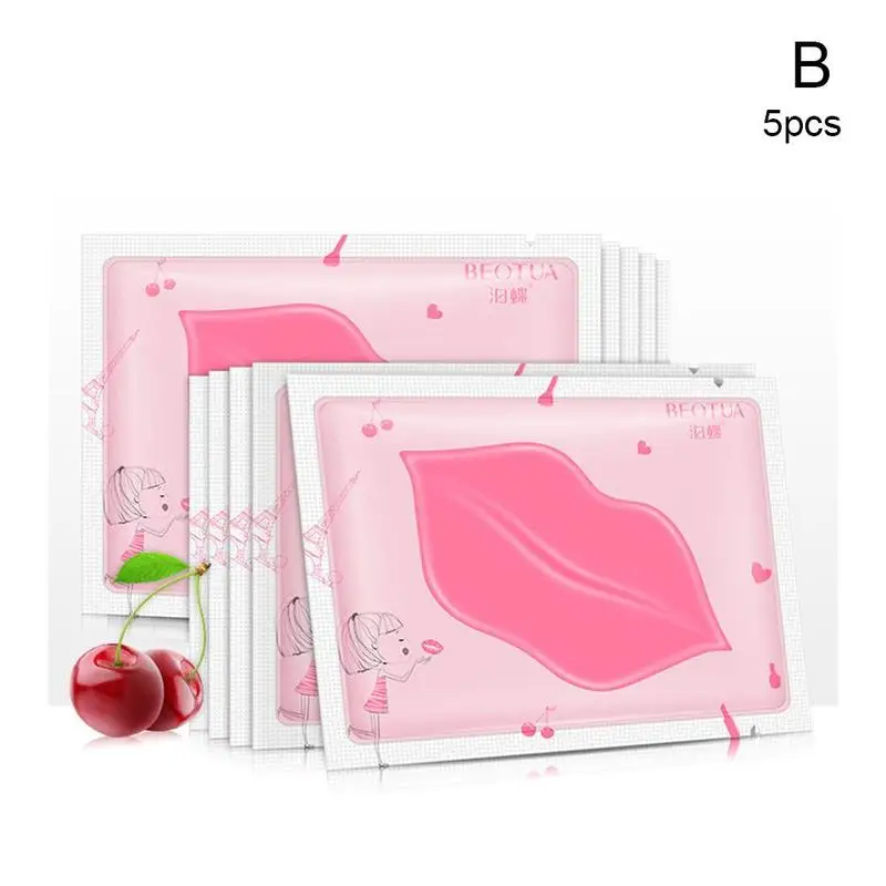 

1/5Pcs lip gel sleeping mask patches set permanent lips balm bleaching whitening lipmasker wholesale