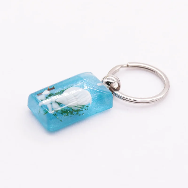 Брелок ракушка Sea World в виде ракушки связка для ключей с кристаллами океана