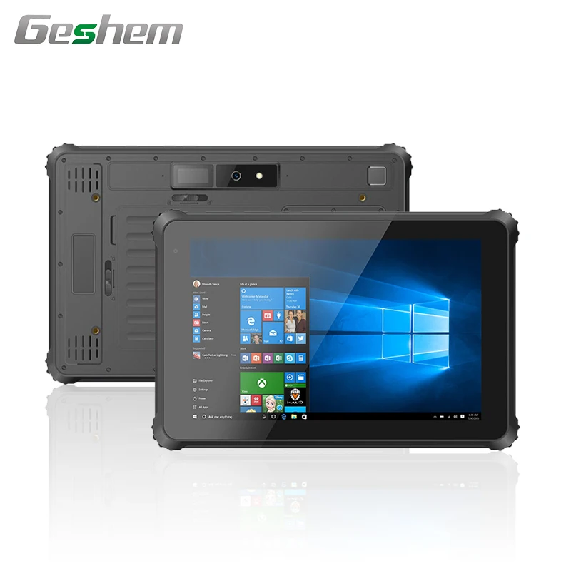 

10inch win 10 barcode scanner rugged tablet pc with gps option nfc car mount holder rfid reader