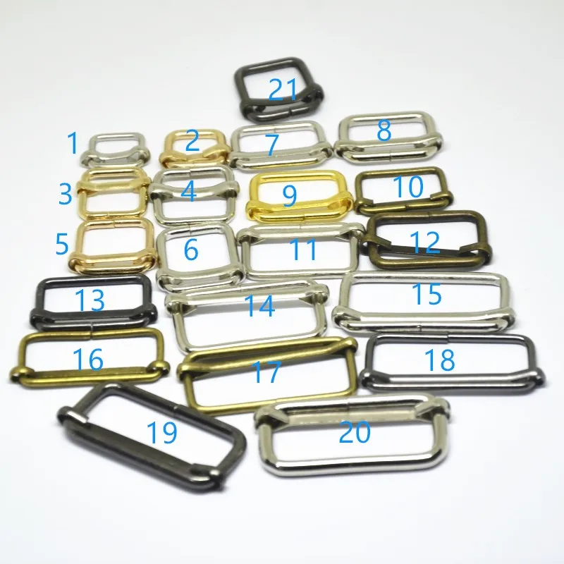 Металлические Горки Tri-glides Пряжка Регулируемый ролик Pin пряжки ремень 5/8 ɱ-1/2