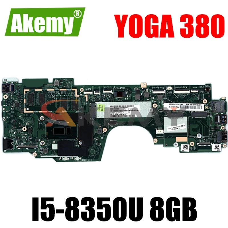 

Материнская плата для ноутбука LENOVO YOGA 380 X380 материнская плата SR3L9 i5-8350U 02DA016 LA-F421P с ОЗУ 8 Гб