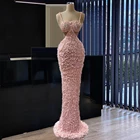 Женское вечернее платье Meimaid, розовое платье с бисером, для выпускного вечера, из Дубая, Саудовская Аравия