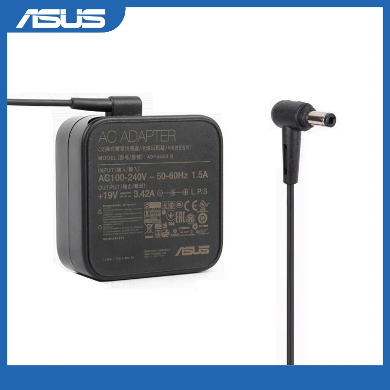 Asus ADP-65GD B 19V 3.42A 65W 5,5x2,5mm AC адаптер питания для ноутбука Asus A42F A46CA K62F K52F X55A X550CA U52F U56E - изображение