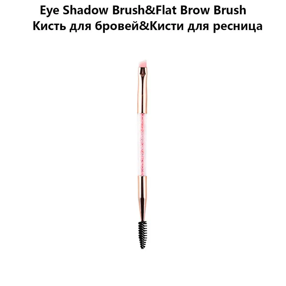 Brush 06 Бренд Zoreya розовые алмазные кисти для макияжа с двойной головкой мягкие синтетические волосы Кисть для макияжа Пудра Тени для век Инструменты для красоты - Handle Color: Brush 06