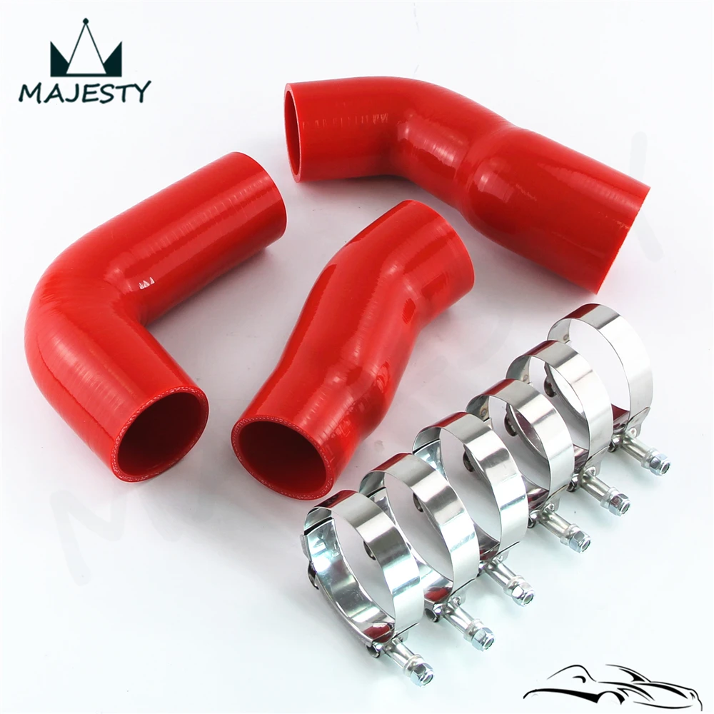 Силиконовый интеркулер турботруба шланг с Т образными зажимами комплект