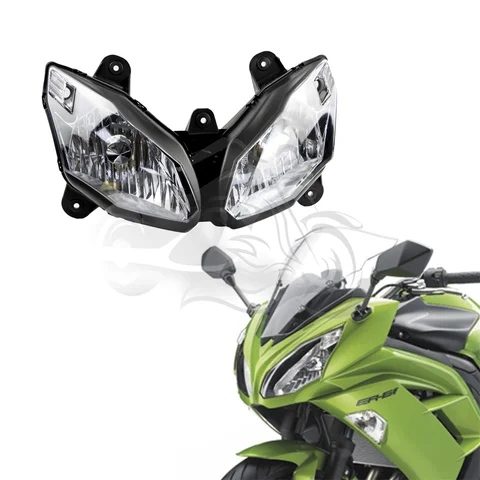 Передние фары в сборе для мотоциклов Kawasaki 2012 - 2016 NINJA 650 ER6F EX650, фары NINJA650 ER-6F 2013 2014