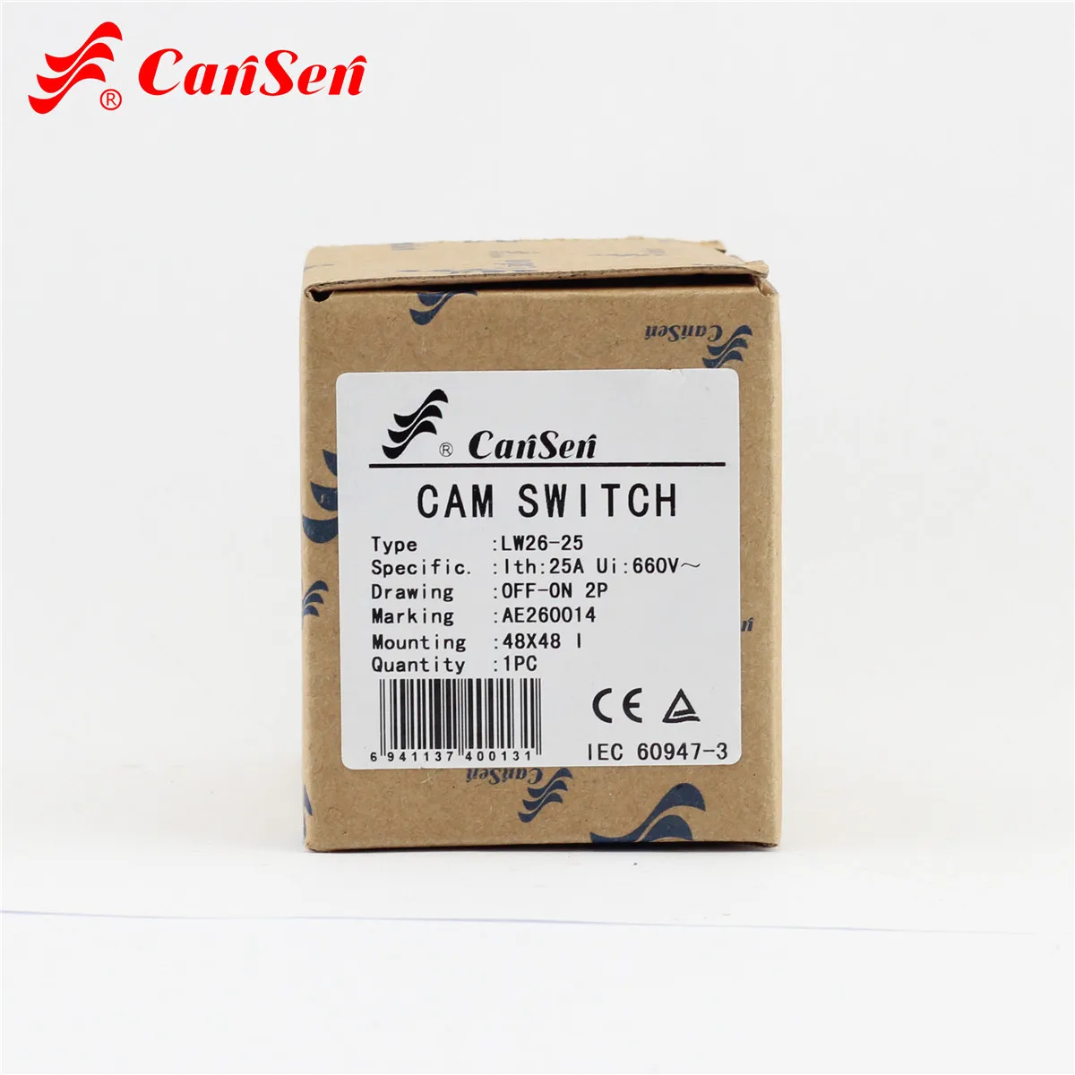 Поворотный кулачковый переключатель CA20 25A 2 позиции полюса 4 клеммы основной