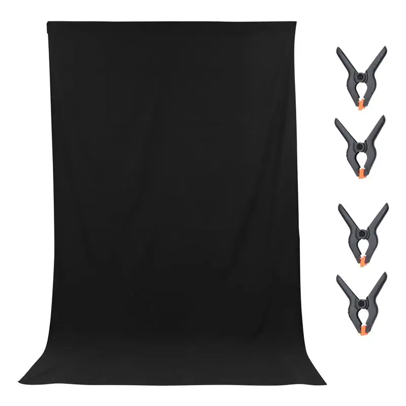 

Studio Backdrop with 4PCS Backdrop Clips Washable Photography Backdrop
