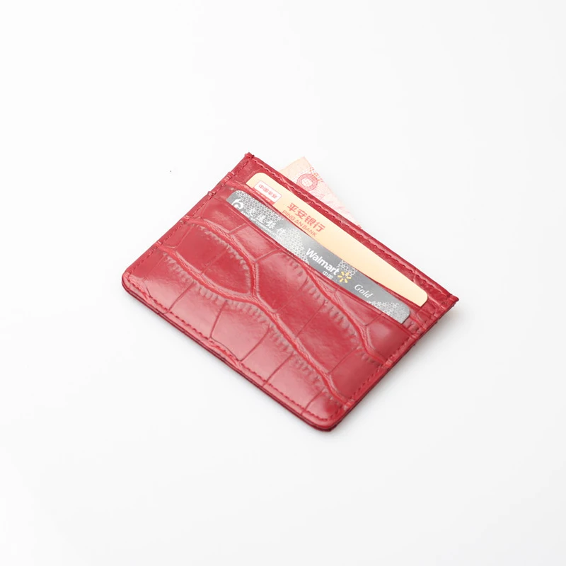 XMESSUN держатель для удостоверения личности с крокодиловым узором тисненый