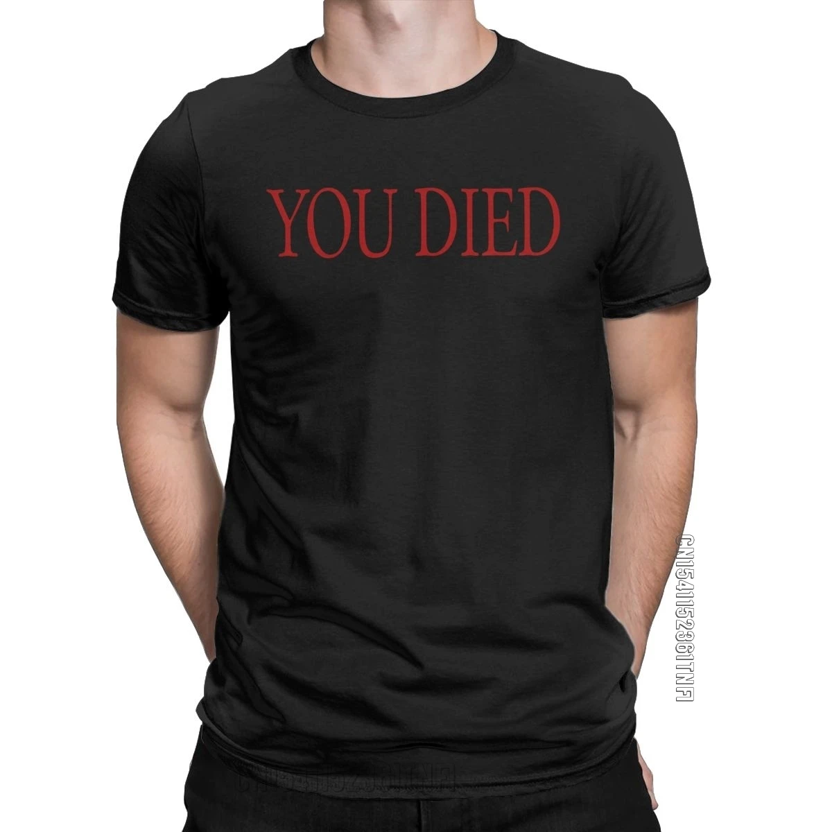 

You Died T Shirt Men Cotton Creative T-Shirt Round Neck Dark Souls Tee Shirt Classic Short Sleeve Clothing Graphic