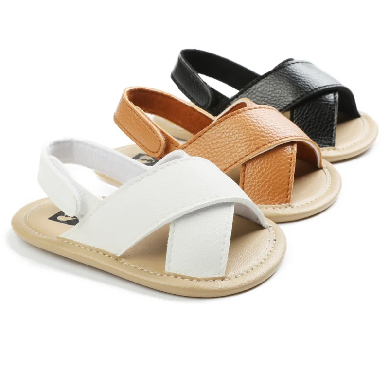 

Summer Baby Kid Boy Girl Sandals PU Prewalker Newborn Leather Soft Sole Crib Shoes Fashion Baby Shoes